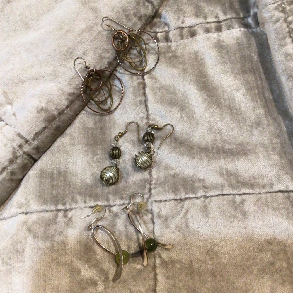 3 pairs earrings